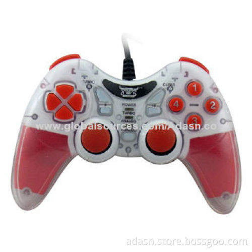 Wired PC USB game joystick with dual shock, fashionable/various colors available/factory cheap price